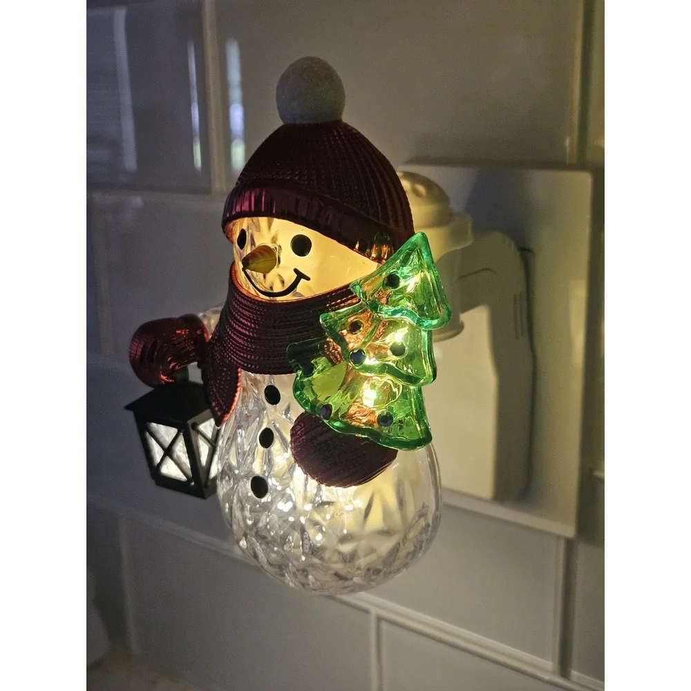 Bath & Body Works Snowman Projector Light Up Wallflowers Fragrance Plug